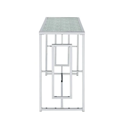 Stagge Glam Rectangle Sofa Table Chrome - HOMES: Inside + Out 7 Stagge Glam Rectangle Sofa Table Chrome - HOMES: Inside + Out - Image 5
