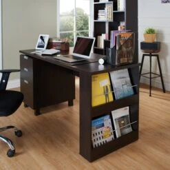 Abella Office Desk Espresso - HOMES: Inside + Out -HOMES: Inside + Out GUEST 010c831e 02f1 4a09 8cd0 1b9989d04c96