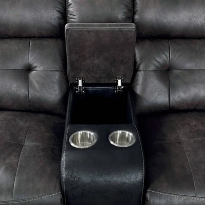 Van Wyk Power Recliner Sectional Gray/Black - HOMES: Inside + Out 4 Van Wyk Power Recliner Sectional Gray/Black - HOMES: Inside + Out - Image 2