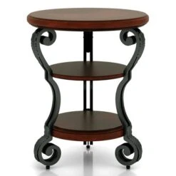 Telmin Traditional Side Table Brown Cherry - HOMES: Inside + Out 13 Telmin Traditional Side Table Brown Cherry - HOMES: Inside + Out -HOMES: Inside + Out GUEST 0360c3a6 d2d0 4cdc 9b4b d8dcdd44b563