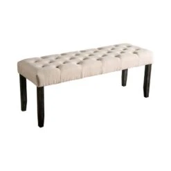 Hepburn Tufted Bench - HOMES: Inside + Out -HOMES: Inside + Out GUEST 0379e0d3 eefa 49eb b2c2 4e7853f24021