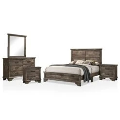 5pc Jacobia Rustic Bedroom Set Gray - HOMES: Inside + Out -HOMES: Inside + Out GUEST 04f7d626 9d03 4982 af06 dd0197616496