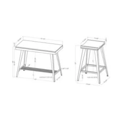 3pc Mycina Counter Height Table Set - HOMES: Inside + Out 12 3pc Mycina Counter Height Table Set - HOMES: Inside + Out -HOMES: Inside + Out GUEST 052d2ade 6b66 4c3a a56a de1e09b5ea77