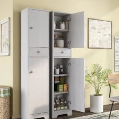 Cimas 5 Shelf Pantry Cabinet White Oak - HOMES: Inside + Out -HOMES: Inside + Out GUEST 060d5f3b 766f 40aa bf24 f0a8f669c8b1