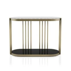 Solstice Glam Entryway Table Antique Brass - HOMES: Inside + Out -HOMES: Inside + Out GUEST 068a7e97 02bc 4174 917b cc7967d31676