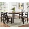 5pc Ulmar Counter Height Extendable Dining Table Set Dark Oak/Espresso - HOMES: Inside + Out 1 5pc Ulmar Counter Height Extendable Dining Table Set Dark Oak/Espresso - HOMES: Inside + Out -HOMES: Inside + Out GUEST 0695d43d 77c0 47a4 b59e e7c9352a328f