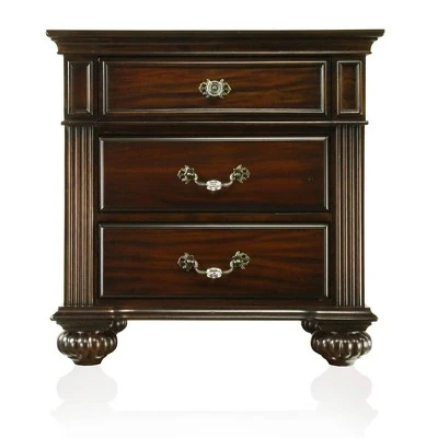 3pc California King Pennings Traditional Bed Set And Nightstand With Chest Dark Walnut - HOMES: Inside + Out 18 3pc California King Pennings Traditional Bed Set And Nightstand With Chest Dark Walnut - HOMES: Inside + Out - Image 16