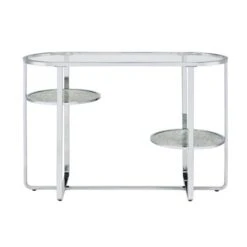 Calloun Glam 2 Shelf Sofa Table Chrome - HOMES: Inside + Out -HOMES: Inside + Out GUEST 0e4d6f03 b810 4ccd b20b 94eea046a555