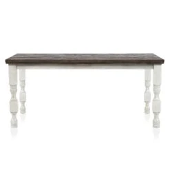 78" Cambrien Rustic Two-Tone Counter Height Dining Table Antique White/Gray - HOMES: Inside + Out -HOMES: Inside + Out GUEST 10e7982d 6175 4d2a aa26 b602fe511843
