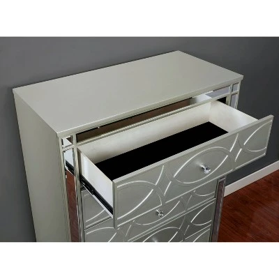 2pc La Mesa Bed And Chest Set Silver - HOMES: Inside + Out 9 2pc La Mesa Bed And Chest Set Silver - HOMES: Inside + Out - Image 7