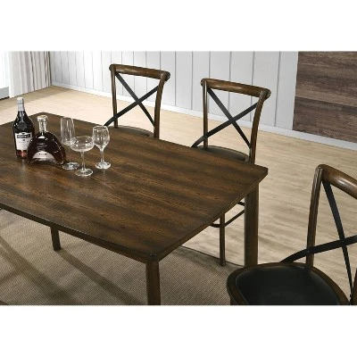 Somers Rectangular Counter Height Dining Table Oak - HOMES: Inside + Out 6 Somers Rectangular Counter Height Dining Table Oak - HOMES: Inside + Out - Image 4