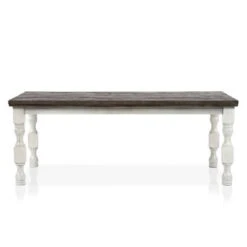 7pc Cambrien Rustic Farmhouse Dining Set Antique White/Gray - HOMES: Inside + Out -HOMES: Inside + Out GUEST 14eafe73 d9eb 42d7 ad55 2448fbc3f9df