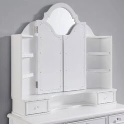 3pc Anza Multi Storage Vanity Set With Tri Fold Mirror And Stool White - HOMES: Inside + Out 8 3pc Anza Multi Storage Vanity Set With Tri Fold Mirror And Stool White - HOMES: Inside + Out -HOMES: Inside + Out GUEST 14f92ecd dda9 4b1a af6a 6d80cdf2ade3