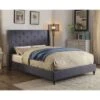 Queen Marie Contemporary Wingback Bed Blue - HOMES: Inside + Out
