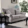 Irving Tufted Loveseat Light Gray - HOMES: Inside + Out -HOMES: Inside + Out GUEST 16b9a7e2 9890 460b b8c4 f8619b9c409a