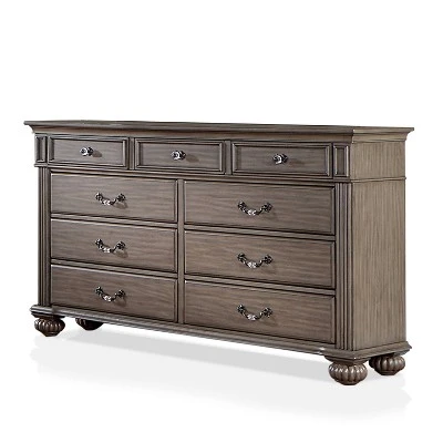 Pennings 9 Drawer Dresser With Mirror Gray - HOMES: Inside + Out 11 Pennings 9 Drawer Dresser With Mirror Gray - HOMES: Inside + Out - Image 9