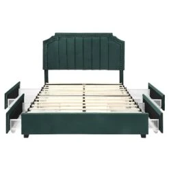 Hanger Glam Upholstered Bed With 4 Side Drawers - HOMES: Inside + Out -HOMES: Inside + Out GUEST 18f71c2d d117 40ad adb4 d1b85d03d6cf