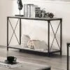 Rosslea Lower Shelf Sofa Table Black/Gray - HOMES: Inside + Out -HOMES: Inside + Out GUEST 19352637 a166 410b 84b5 38c266fae32e