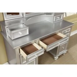 3pc Branson 9 Drawer Transitional Vanity Table Set - HOMES: Inside + Out 9 3pc Branson 9 Drawer Transitional Vanity Table Set - HOMES: Inside + Out -HOMES: Inside + Out GUEST 1aa95305 9b03 4481 a9c5 e11a6b16e271