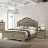 3pc Kritan Bed With 2 Nightstands Antique Warm Gray - HOMES: Inside + Out