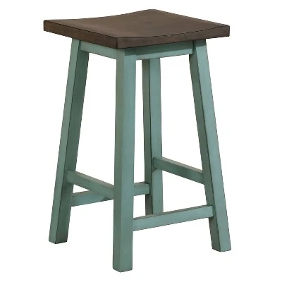 3pc Helbrana Bar Height Dining Set Green - HOMES: Inside + Out 5 3pc Helbrana Bar Height Dining Set Green - HOMES: Inside + Out - Image 3