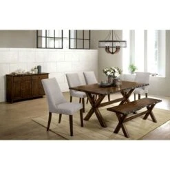 Kelley Rectangular Wood Dining Table Walnut - HOMES: Inside + Out -HOMES: Inside + Out GUEST 1d61582c 5f03 4799 96e3 2c6e39c77aff