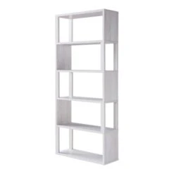 HOMES: Inside + Out 9 70.5" Montalva 5 Shelf Bookcase White Oak - HOMES: Inside + Out