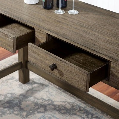 4pc Cohasset Counter Height Dining Set With USB Plug Gray - HOMES: Inside + Out 6 4pc Cohasset Counter Height Dining Set With USB Plug Gray - HOMES: Inside + Out - Image 4