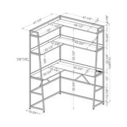 Clydebank Corner Desk With Bookcase And USB Plug - HOMES: Inside + Out -HOMES: Inside + Out GUEST 1f848ea9 ab21 4e60 901e 6356d3da0345