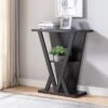 Nebra 3 Shelf Console Table Espresso - HOMES: Inside + Out -HOMES: Inside + Out GUEST 21432c01 f080 459d 9afe a736a7f5ae3f