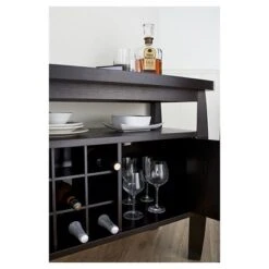 Angla Modern Bold Curved Dining Buffet Espresso - HOMES: Inside + Out -HOMES: Inside + Out GUEST 21511cc0 db20 4ea6 a329 ed5acdd63413