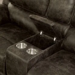 Nisbet Power Reclining Leather Loveseat With Cup Holders Mocha - HOMES: Inside + Out 12 Nisbet Power Reclining Leather Loveseat With Cup Holders Mocha - HOMES: Inside + Out -HOMES: Inside + Out GUEST 222f6b7d eae1 40b9 9905 9259a5b2a347