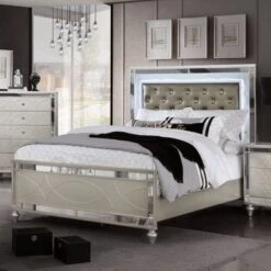 3pc Queen La Mesa Bed Nightstand And Dresser Set Silver - HOMES: Inside + Out -HOMES: Inside + Out GUEST 22d13a75 3187 4f40 a6dd 2f30507fe613