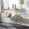 Javete Glam 1 Shelf Sofa Table Chrome - HOMES: Inside + Out -HOMES: Inside + Out GUEST 24c8d5d4 8610 4042 8aad 645652331f1a