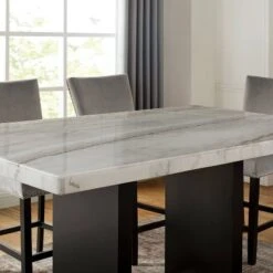 70" Southwind Rectangle Counter Height Dining Table White/Black - HOMES: Inside + Out -HOMES: Inside + Out GUEST 24f2da75 d34f 488b 83f8 5938ef06e36d