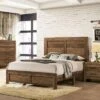 Quail Wood Grain Finish Panel Bed Rustic Light Walnut - HOMES: Inside + Out -HOMES: Inside + Out GUEST 25fb1310 acb1 4270 9ba7 9abd264fc6d3