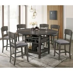 7pc Summerland Transitional Counter Height Dining Set - HOMES: Inside + Out
