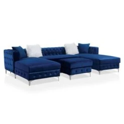 Elmhurst U Shaped Deep Button Tufted Sectional With Ottoman - HOMES: Inside + Out -HOMES: Inside + Out GUEST 2670d096 cfbc 4d18 9998 65e3e1145ac9