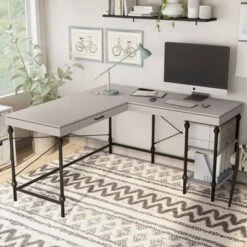 59" Gulnora L Shaped Desk With USB Power Ports - HOMES: Inside + Out -HOMES: Inside + Out GUEST 268daccc 845a 4a7b a9e0 b545e017df7d
