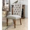 2pk Shelia Nailhead Trim Upholstered Side Chairs Rustic Pine/Ivory - HOMES: Inside + Out -HOMES: Inside + Out GUEST 26e5a421 8e34 461b a60f 64f644f5a228