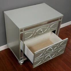 2pc La Mesa Nightstand And Dresser Set Silver - HOMES: Inside + Out -HOMES: Inside + Out GUEST 2775004e 46f5 47a6 a34e 2b1ca2c0991a