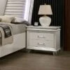 Granite 2 Drawer Nightstand Pearl White - HOMES: Inside + Out -HOMES: Inside + Out GUEST 282b17f6 d83b 4000 b2e4 992aec413fde