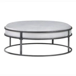 39.5" Greenbank Round Cushioned Ottoman - HOMES: Inside + Out 14 39.5" Greenbank Round Cushioned Ottoman - HOMES: Inside + Out -HOMES: Inside + Out GUEST 29657233 4cc1 48ed aea9 0eb354e281fd