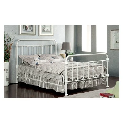 Effy Metal California King Bed Vintage White - HOMES: Inside + Out 3 Effy Metal California King Bed Vintage White - HOMES: Inside + Out