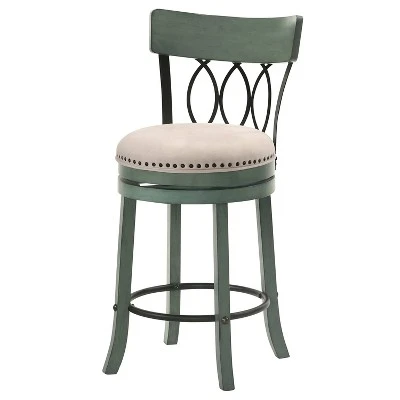 Set Of 2 24" Darlowe Swivel Counter Height Barstools - HOMES: Inside + Out 7 Set Of 2 24" Darlowe Swivel Counter Height Barstools - HOMES: Inside + Out - Image 5