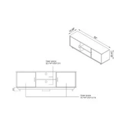 Fraire Contemporary TV Stand For TVs Up To 60" Reclaimed Oak - HOMES: Inside + Out 13 Fraire Contemporary TV Stand For TVs Up To 60" Reclaimed Oak - HOMES: Inside + Out -HOMES: Inside + Out GUEST 2c9e3e3c e38f 45c1 bd5c 5ba527563607