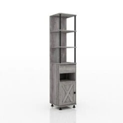 72.3" Clander Multiple Storage Bookcase Vintage Gray Oak - HOMES: Inside + Out 10 72.3" Clander Multiple Storage Bookcase Vintage Gray Oak - HOMES: Inside + Out -HOMES: Inside + Out GUEST 2cce7e24 5b1d 4c93 837f 8cb97acedfaf