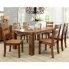 7pc Arsenio Sturdy Dining Table Set Dark Oak - HOMES: Inside + Out