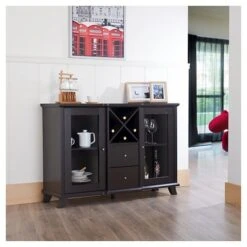 Antonette Transitional Multi-Storage Dining Buffet Cappuccino - HOMES: Inside + Out