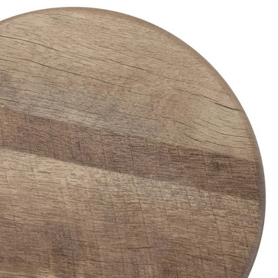 3pc Regalla Industrial Bar Height Dining Table Set Antique Black/Natural Tone - HOMES: Inside + Out 7 3pc Regalla Industrial Bar Height Dining Table Set Antique Black/Natural Tone - HOMES: Inside + Out - Image 5